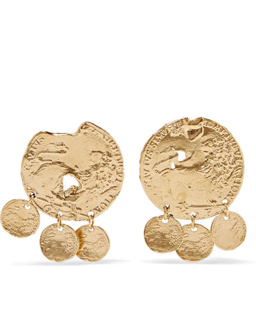 Alighieri Baby Lion Gold Plated Earrings