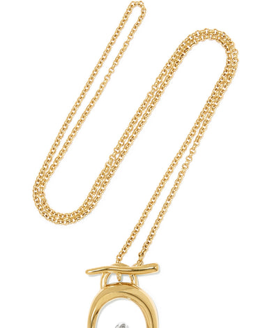 Charlotte Chesnais Turtle Gold Vermeil And Silver Necklace