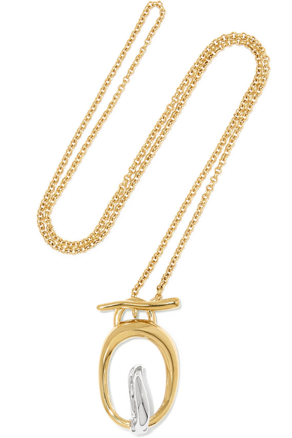 Charlotte Chesnais Turtle Gold Vermeil And Silver Necklace